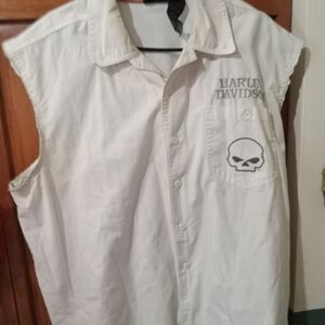 Willy G button down sleeves cut off